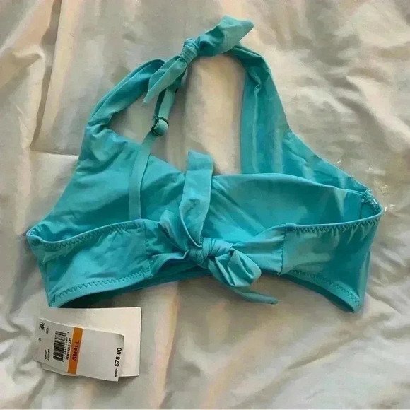 BECCA BY REBECCA VIRTUE  Bikini Top - Blue, size SMALL - NEW - NWT - Picture 2 of 5